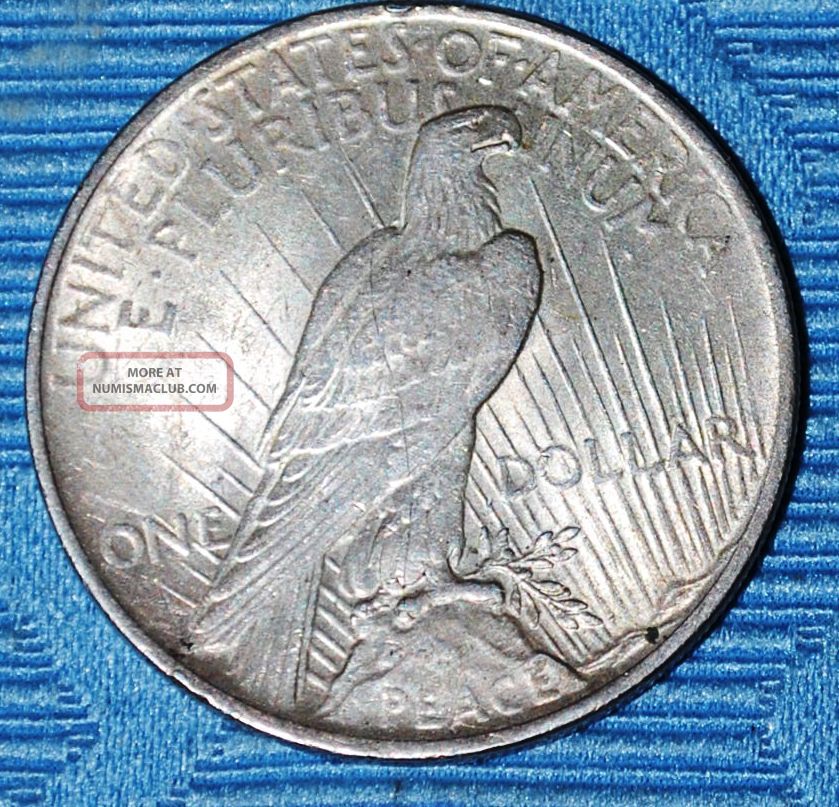 1922 Peace Liberty Silver One Dollar Coin
