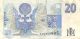 Czech Republic 20 Korun 1994 P 10a Series A Circulated Banknote E11d Europe photo 1