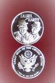 Laurel And Hardy 1oz.  999 Fine Silver Round Silver photo 1