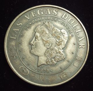 Las Vegas Dollar Entertainment Capitol Of The World Medal Silver photo