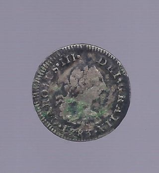 1783 1/2 Reale Mexico City,  Milled Bust Silver photo