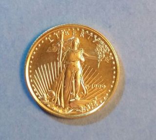 1999 1/10 Oz American $5.  00 Gold Eagle photo