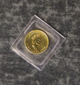 1998 Canada 1/10 Ounce 9999 Fine Gold Maple Leaf Coin - photo