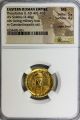 Gold Solidus Ad402 - 450 Theodosius Ii Ms Mintstate Uncirculated Ngc Luster Coins: World photo 2