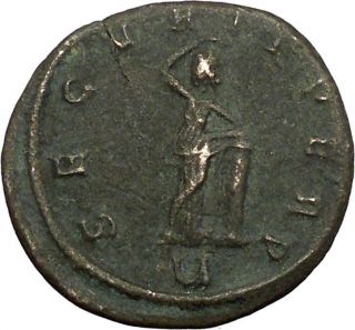 Tacitus 275ad Authentic Ancient Roman Coin Security Goddess I34506 photo