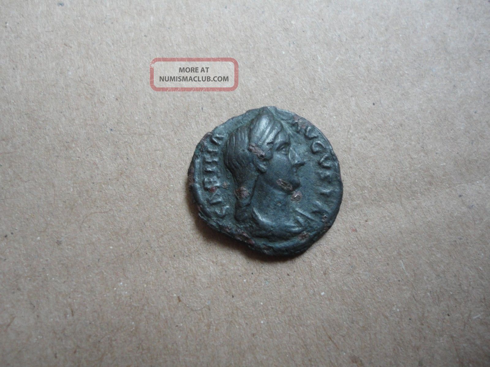 Ancient Roman Æ Bronze Limes Denarius Coin Sabina Augusta Extremely Rare Coins: Ancient photo