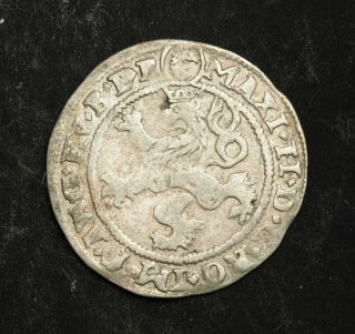 1575,  Bohemia,  Emperor Maximilian Ii.  Silver Grossus Coin.  Kuttenberg photo