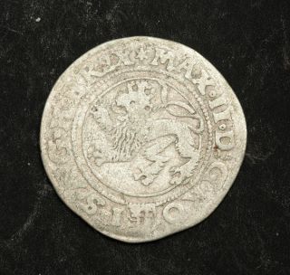 1573,  Bohemia,  Emperor Maximilian Ii.  Silver 