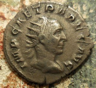 Trajan Decius Silver Antoninianus.  249 - 251 Ad.  Dacia - Felix,  Ex - Nn 46 photo