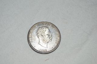 1883 Kingdom Of Hawaii Quarter Silver - Full Beard - Very Fine To Extra Fine photo