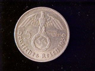 Germany 5 Reichsmark 1936f, photo