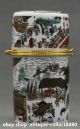 82mm Chinese Colour Porcelain Riverside Scene At Qingming Festival Toothpick Box Coins: Ancient photo 3