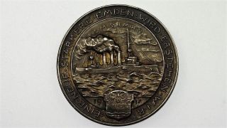 1914 Sms Emden Silver Medal In Extremely Fine photo