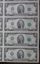 2 Dollar Bill 1995 Series - Uncut Sheet Of 16 Small Size Notes photo 4