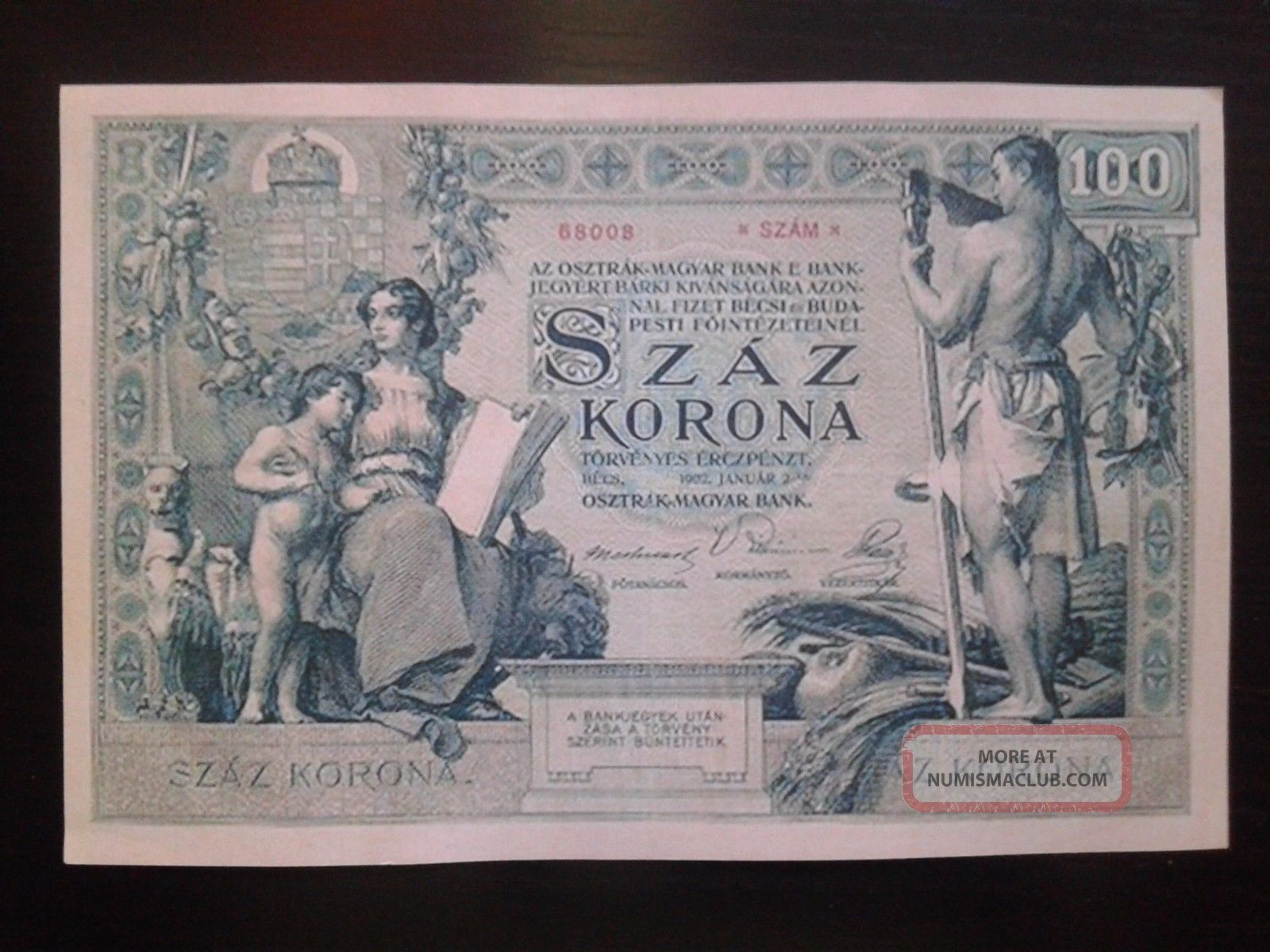 Hungary 100 Korona 1902,  (copy) Europe photo