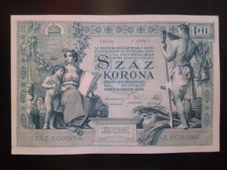 Hungary 100 Korona 1902,  (copy) photo