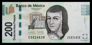 Banco De Mexico 200 Pesos Serie Al 12.  Sep.  2011.  P - 125.  Watermark.  Unc photo