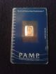 1 Gram Pamp Suisse Gold Bar - Lady Fortuna - In Assay Card Bbi 1385 Bars & Rounds photo 2