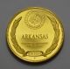 Arkansas Franklin 1oz Sterling Silver 24kt Gp Us State Medal Coin Round Exonumia photo 1