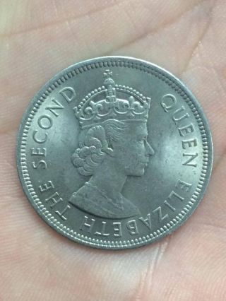 Nickle Coin/token Of Hongkong 1 Dollar Rare Value Collectible photo