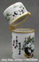 79mm Chinese Colour Porcelain National Treasure Panda Bamboo Vogue Toothpick Box Coins: Ancient photo 5