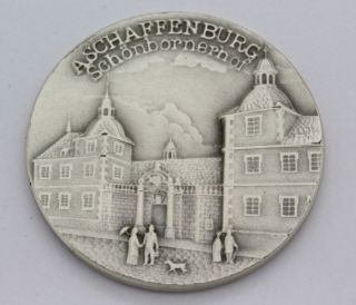 Pure Silver German Bavarian Magistrate Aschaffenburg Commemorative Medal B&h photo