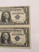 6 $1 Silver Certificate 2ea 1957 1957a 1957b Consecutive Unc Bold Ink Small Size Notes photo 5