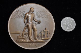 Society Of Medalists 14.  1936,  Savagery Of War - Hope Of Peace By Albert Stewart photo