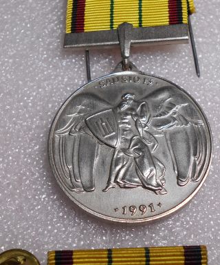 January 13 (sausio 13) Medal 1991 Lithuania photo