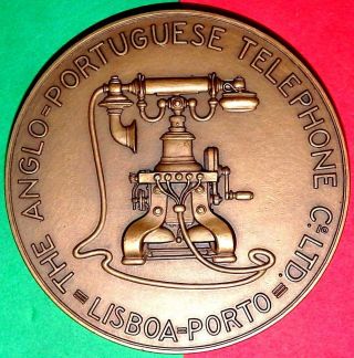American Inventor A.  Graham Bell / Telephone Vintage / 1967 Bronze Medal / 3.  1´´ photo