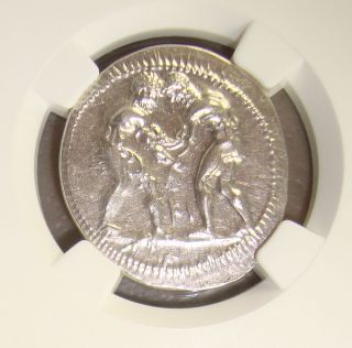 Ca.  370 - 330 Bc Pamphylia,  Aspendus Ancient Greek Silver Stater Ngc Ch Au 4/5 4/5 photo