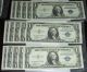 One Hundred (100) 1935a $1 Crisp Unc Sequential Silver Certificates Small Size Notes photo 3