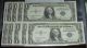 One Hundred (100) 1935a $1 Crisp Unc Sequential Silver Certificates Small Size Notes photo 4
