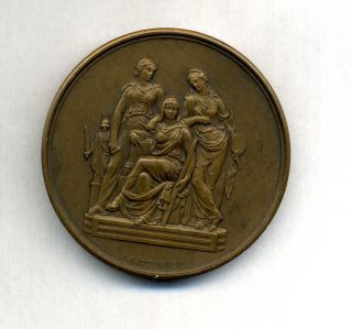 France – School Of Beaux Arts Sculpture 1908 - 1909 Bronze Medal photo