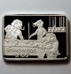 Green Country Gcm Dogs Pool 1 Troy Oz.  999 Silver Bar Rare Only 100 Silver photo 2