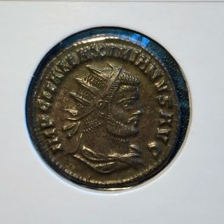 Maximianus.  286 - 305 Ad.  Ae,  Bronze Antoninianus.  Cyzicus.  Ric V Pt.  2,  607 photo