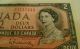 1954 Canada $2 Two Dollars Note.  Wu1111444 Beautiful/rasminsky Elizabeth Ii Canada photo 2