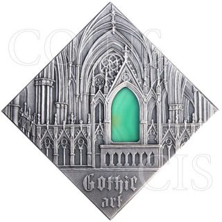 Niue 2014 1$ Art That Changed The World Gothic Art Antique Finish Silver photo