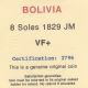 Bolivia - 8 Sole 1829 Jm Vf,  - Silver - Great Toning South America photo 2