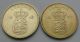 Denmark 1 Krone 1948 (h) N,  S & 1957 (h) C,  S.  Frederick Ix.  One Dollar Coin.  Al - Bz Europe photo 4