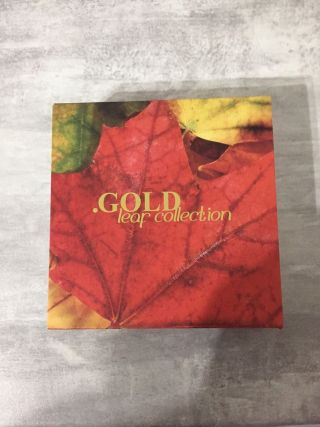 Samoa 2014 10$ Gold Leaf - Maple Leaf 3d Gold Foil Leaf Proof Silver Coin photo
