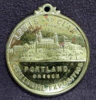 Portland Oregon • 1959 Centennial Exposition • Lewis And Clark • Token / Medal photo