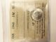 1940 Canadian Ten Cent Silver Dime Coin - Iccs Graded Ms63 Coins: Canada photo 2