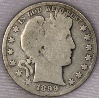 1899 Barber Half Dollar Grade Ag/g As Pictured Inv 340 photo