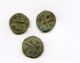 Romania 3 X ?radu I,  1377 - 1383 Ad Dracula.  Wallachia? Medieval Copper Coin Coins: Medieval photo 1