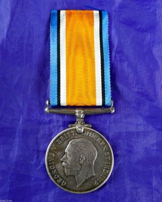 Australian Named British War Medal; 3350 Cpl.  G.  N.  Heseltine.  10 Bn A.  I.  F. photo