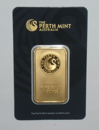Perth 1 Oz 24 - Karat Gold Bar photo