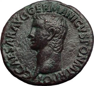 Caligula The Infamous Roman Emperor 37ad Authentic Ancient Coin Of Rome I58263 photo