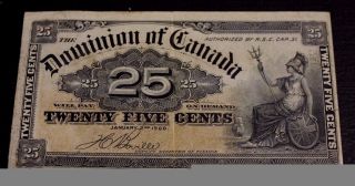 25 Cents 1900 Dominion Of Canada Boville Fine, photo