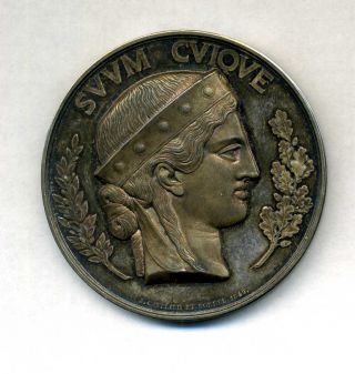 France,  Silver Medal,  Tribunal De Commerce Du Départ.  De La Seine 1854 photo